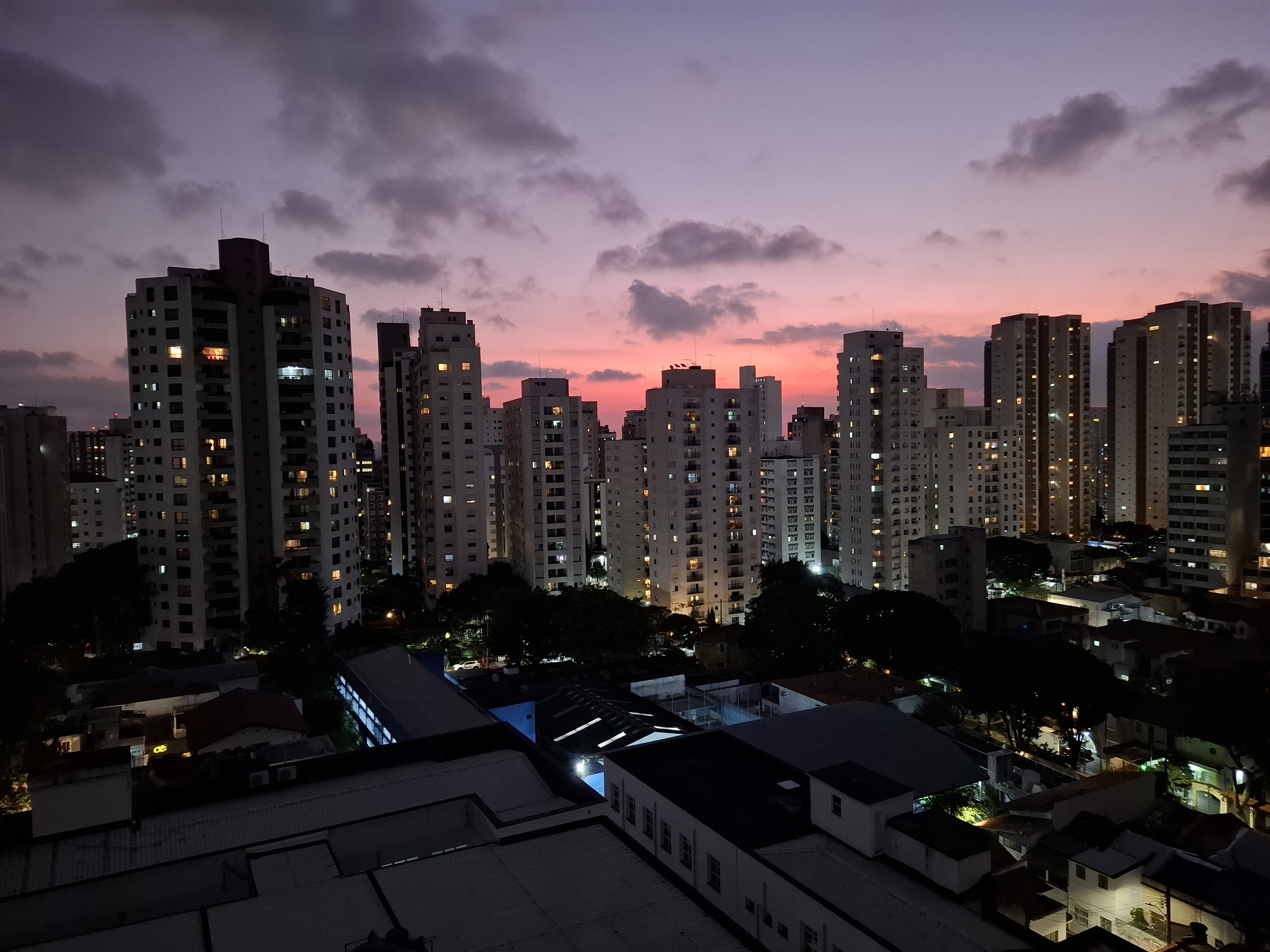 Pôr-do-sol da sacada